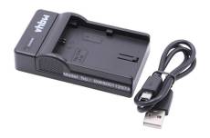 Vhbw Chargeur USB compatible avec Canon EOS 60D, 60Da, 6D, 6D Mark II, 70D, 7D, 7D Mark II caméra, action-cam - Chargeur, témoin de charge