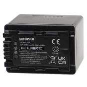 EXTENSILO Batterie compatible avec Panasonic HC-V10, HC-V100, HC-V100M, HC-V500, HC-V500M appareil photo, reflex numérique (3400mAh, 3,7V, Li-ion)