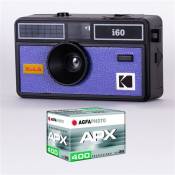 KODAK DA00259 - Pack Appareil Photo KODAK i60 et 1 pellicule 400 ISO de 36 poses, Objectif Optique 31 mm, Convient aux films ISO 200/400/800, Pour les