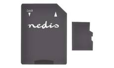 Nedis MMSD64100BK - Carte mémoire flash (adaptateur microSDXC vers SD inclus(e)) - 64 Go - UHS-I / Class10 - microSDXC UHS-I - noir