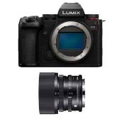Panasonic appareil photo hybride lumix s5 mark II + objectif sigma 45mm
