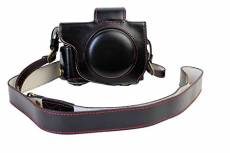 Plein de Fond de Protection d'ouverture Version Protection en Cuir PU Camera Bag Case avec trépied Conception Compatible pour Canon PowerShot G5 X G5x