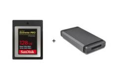 Sandisk Carte CFexpress Type B Extreme Pro - 128Gb + Professional Pro-Reader CFexpress bundle