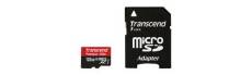Transcend Premium - Carte mémoire flash (adaptateur microSDXC vers SD inclus(e)) - 128 Go - UHS Class 1 / Class10 - 300x - micro SDXC