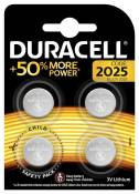 Duracell - Batterie CR2025 - Li - 165 mAh (pack de 4)