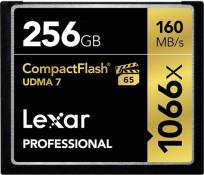 Carte Mémoire Lexar Professional 256 Go CompactFlash UDMA 7 1066x -Noir