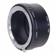 Leinox AD-S12A Bague d'adaptation pour objectifs Nikon G sur boîtier Sony NEX + Lentille de correction Noir