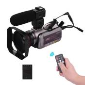 ORDRO HDV-AZ50 Caméra vidéo numérique 3,1 pouces IPS tactile 4 pouces UHD 30FPS Portable avec zoom numérique et zoom numérique Cam