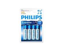 Philips ExtremeLife+ LR6E4B - batterie - AA - Alcaline x 4