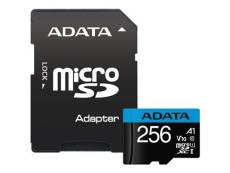 ADATA Premier - Carte mémoire flash (adaptateur microSDXC vers SD inclus(e)) - 256 Go - Video Class V10 / UHS-I U1 / Class10 - microSDXC UHS-I