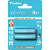 2 piles AA rechargeables Eneloop Lite 950mAh