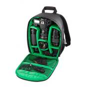 Sac à dos sac imperméable à l'eau extérieure pour appareil photo reflex numérique Vert