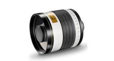 Walimex pro objectif photo 800mm 1: 8. 0 lentille scc (filtre fil 35mm) pour canon eos m blanc