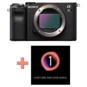 Sony appareil photo hybride alpha 7c noir + logiciel capture one pro