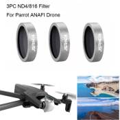 3PC ND8 ND4 ND16 Filtre pour objectif Parrot Drone ANAFI Gimbal Camera Lens