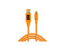 Tether Tools TetherPro USB 2.0 A Male vers Micro B 5 broches orange