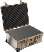 PELI 1560 large valise antichoc avec roulettes et poignée télescopique, étanche à l'eau et à la poussière IP67, capacité de 44L, fabriquée en Allemagn