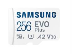 Carte mémoire micro SDXC Samsung Evo Plus 256 Go Blanc