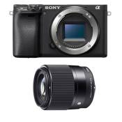 Sony appareil photo hybride alpha 6400 noir + sigma 30mm 1.4