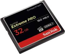 Carte memoire Sandisk Extreme Pro CompactFlash CF 160 mb/s haute vitesse 32 go