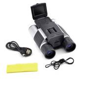 Jumelles Camera Numerique - Grand Ecran HD - Photos et Videos - Grossissement x10 - Avec Bandouilliere - Lingette Microfibre et Câble USB