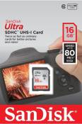 Carte mémoire SanDisk Ultra SDHC UHS-I 16 Go Carte Memory Stick Carte SD