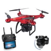 Drone ATOUP KY101, Caméra Grand Angle 720p - 2 batteries - Rouge