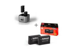 Hahnel kit 2x batteries ULTRA compatibles Canon LP-E6 + Chargeur Double Procube2 Canon