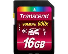 Transcend - Carte mémoire flash - 16 Go - Class 10 - SDHC UHS-I