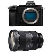 Panasonic appareil photo hybride lumix s5 + objectif sigma 24-70