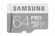 Samsung Memory MB-MG64EAEU Carte Mémoire PRO Micro SDXC avec Adaptateur SD Compatible Smartphones, Tablettes et Laptops - 64 GO