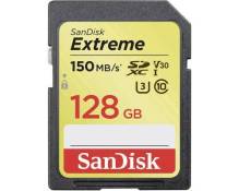 SanDisk Extreme - Carte mémoire flash - 128 Go - Video Class V30 / UHS-I U3 / Class10 - SDXC UHS-I