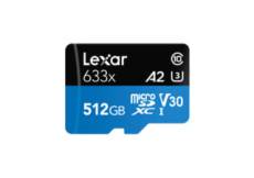 Lexar carte mémoire Micro SDHC 512Go 633x UHS-I (U1) Class 10