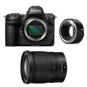 Nikon appareil photo hybride z8 + z 24-70mm f/4 s + adaptateur ftz II