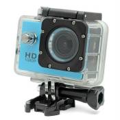 Camera Embarquée Sport LCD Caisson Étanche Waterproof 12 Mp Full HD 1080P Bleu + SD 4Go YONIS