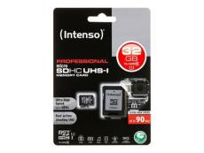 Intenso - Carte mémoire flash (adaptateur microSDHC - SD inclus(e)) - 32 Go - UHS Class 1 / Class10 - microSDHC UHS-I