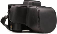 Etui Protection bandoulière en Cuir PU haute qualité pour CANON EOS 250D et CANON 200D 18-55mm NOIR- Anti choc anti poussiere - etui pochette sac saco