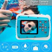 Appareil photo étanche Caméra Enfants HD Caméra d'action sous-marine Caméscope 2.0 LCD