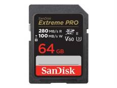 Carte mémoire SD SanDisk Extreme Pro SDXC UHS-II U3 Class10 64 Go