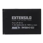 EXTENSILO Batterie compatible avec Canon PowerShot SX70 HS appareil photo, reflex numérique (820mAh, 7,4V, Li-ion)