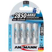 ANSMANN Mignon - Batterie 4 x type AA - NiMH - (rechargeables) - 2850 mAh