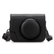 Etui en cuir PU C.ellington pour Appareil photo Compact Sony RX100 M2 M3 M4 M5 M6 et M7 Noir