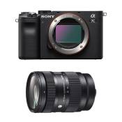 Sony appareil photo hybride alpha 7c noir + sigma 28-70mm f2.8 dg dn