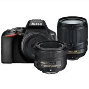 Appareil photo Reflex Nikon D3500 nu noir + AF-S DX 18-105 vr + AF-S 50mm 1.8G