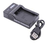 Vhbw Chargeur USB de batterie compatible avec Panasonic Lumix DC-FZ82 batterie appareil photo digital, DSLR, action cam