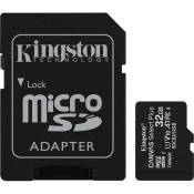 Kingston Canvas Select Plus - Carte mémoire flash (adaptateur microSDHC - SD inclus(e)) - 32 Go - A1 / Video Class V10 / UHS Class 1 / Class10 - micro