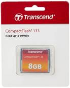 Transcend 8 Go Carte Mémoire CompactFlash (CF) UDMA 4 133x TS8GCF133