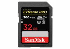 Sandisk SDHC Extreme Pro 32Go V90 U3 UHS-II carte mémoire 300MB/s
