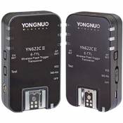 Yongnuo YN622C II Kit de 2 émetteurs pour Canon TL HSS 7 canaux Noir