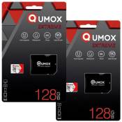 2x 128Go Micro SD/SDXC Qumox EXTREME carte mémoire 128g micro SDXC CLASS 10 UHS-I sous blister